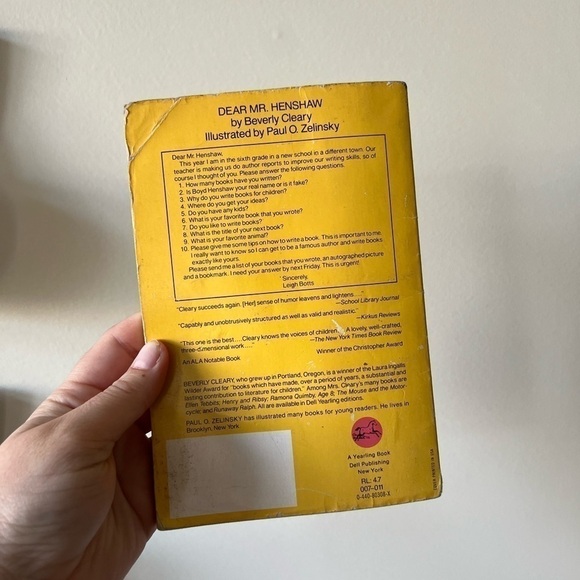 5 for $20 - BEVERLY cleary book dear mr henshaw - Picture 2 of 2